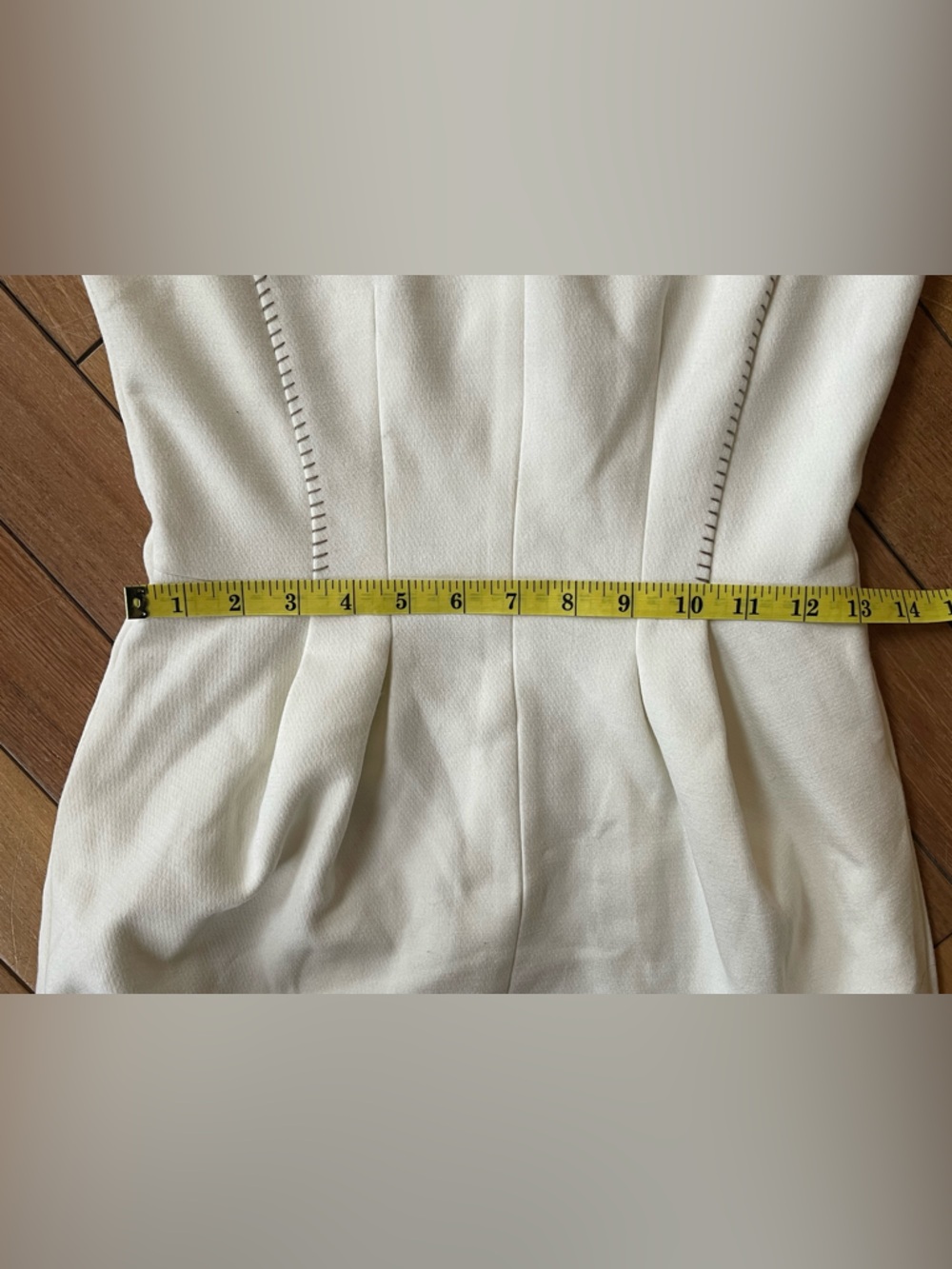 NWT L’AGENCE Alexandra Ivory Pleated Mini Dress Size 2 Sleeveless Sheath $495 - Picture 8 of 14